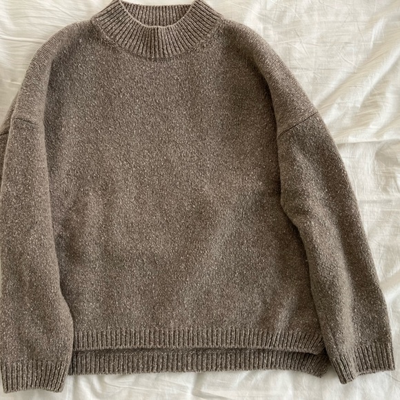 Evam Eva Luxurious Cashmere Sweater size 1 Mocha - Picture 3 of 5